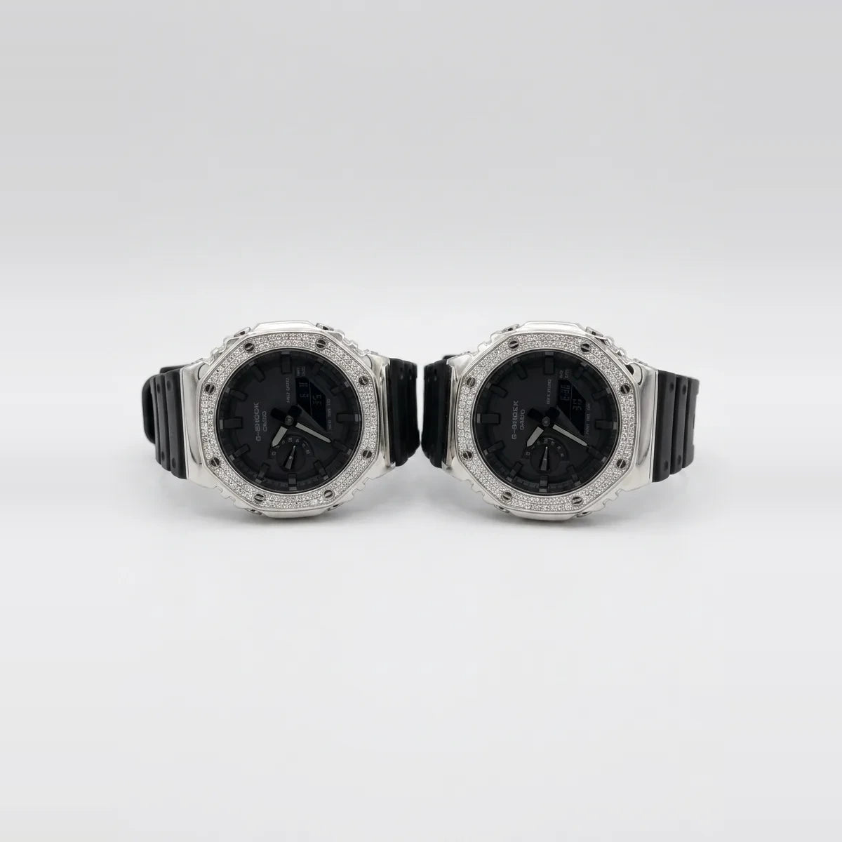 Silver Moissanite G-SHOCK Watch