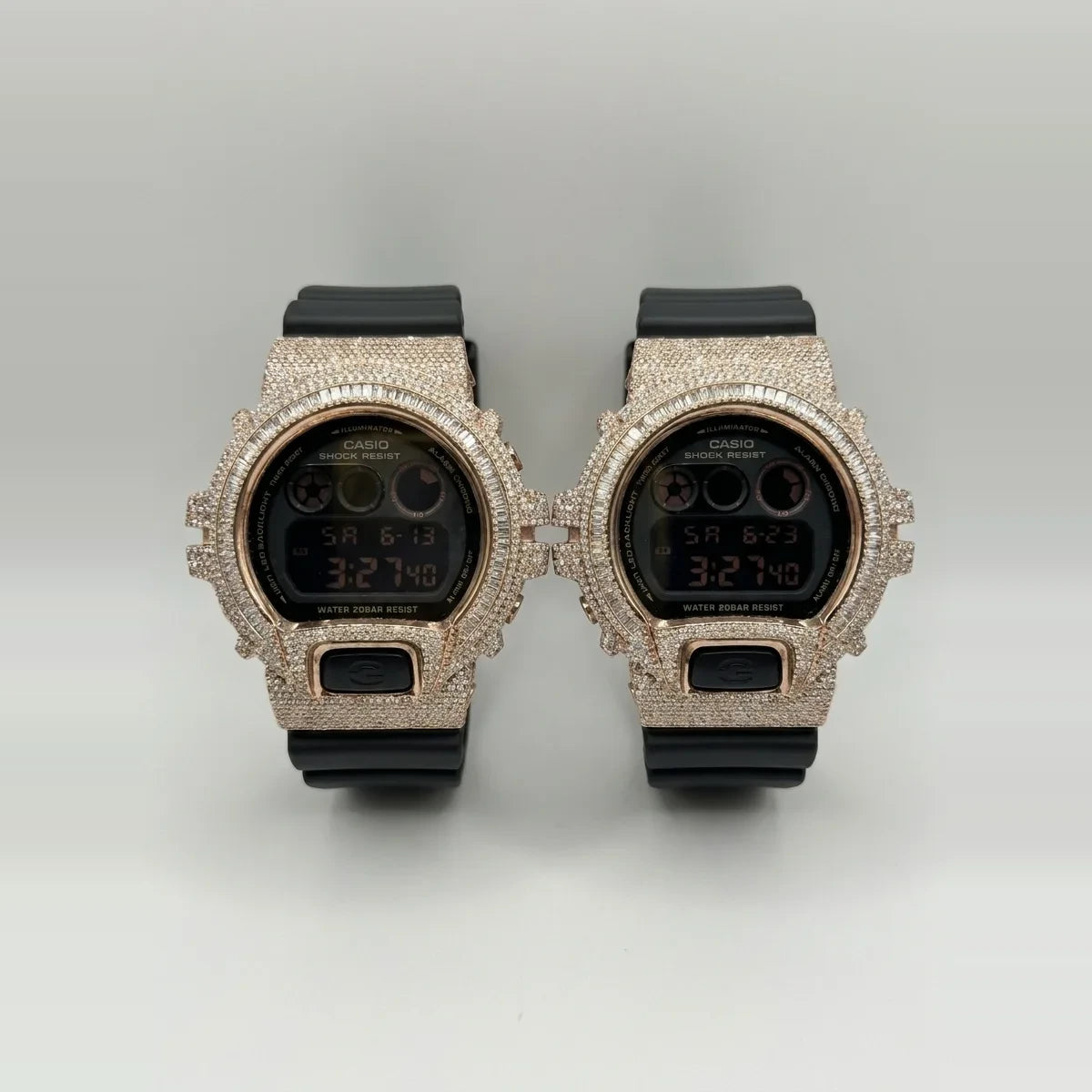 Rose Gold Diamond G-SHOCK Watch | 4.50 CTW Natural VS1 Diamonds