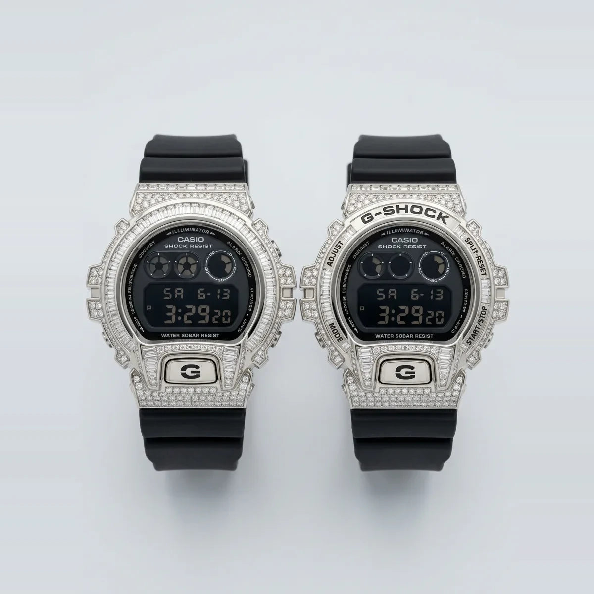 White Gold Diamond G-SHOCK Watch | 4.50 CTW Natural VS1 Diamonds