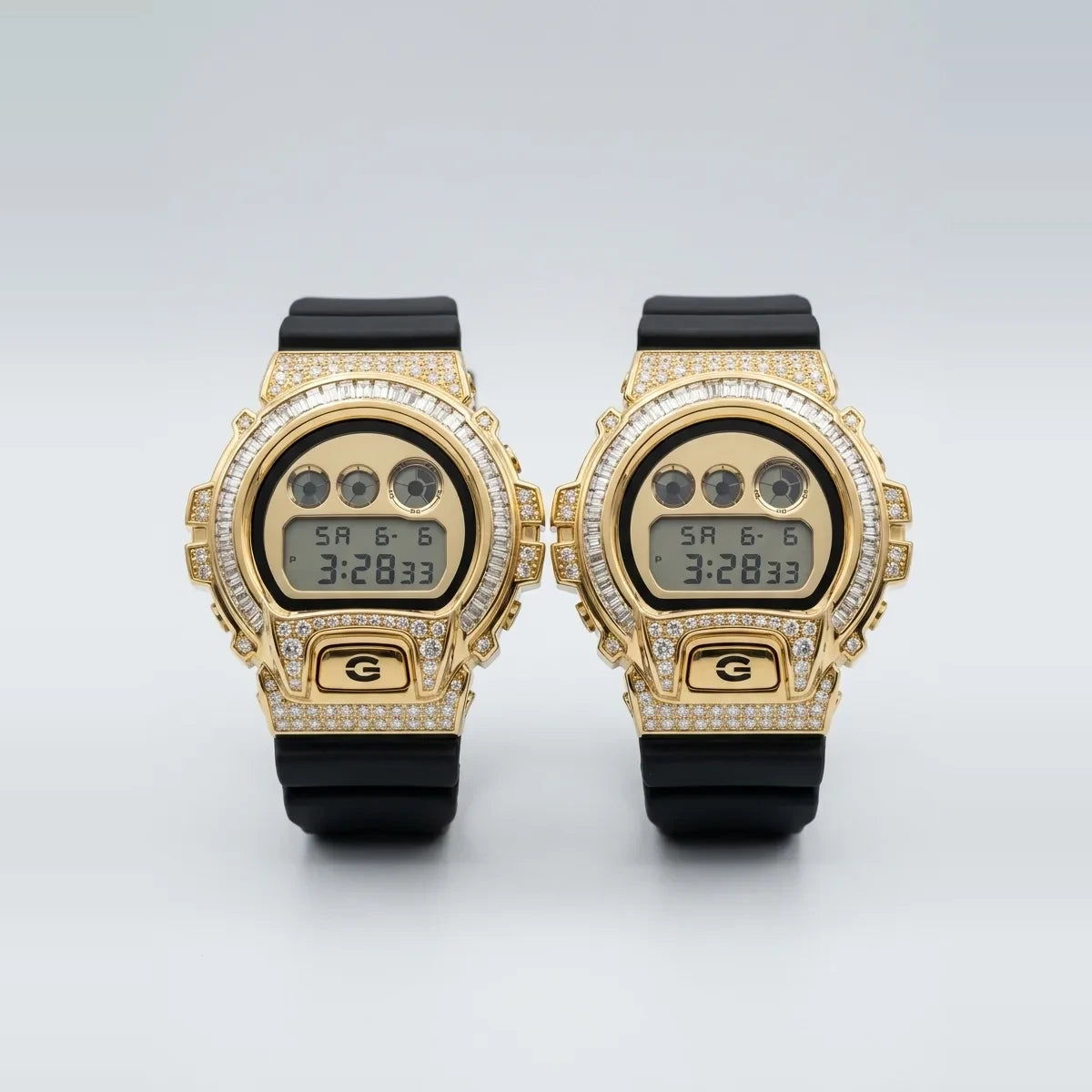 Yellow Gold Diamond G-SHOCK Watch | 4.50 CTW Natural VS1 Diamonds
